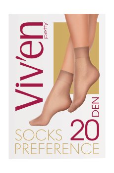 Носки женские Viven petty Preference Socks, 20 DEN, бежевые, 2 пары