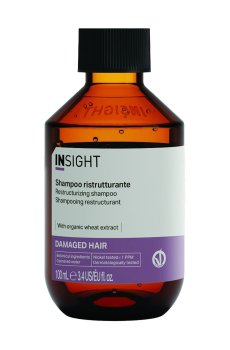 Восстанавливающий шампунь Insight Damaged Hair Restructurizing Shampoo для поврежденных волос, 100 мл