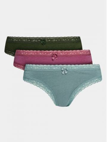 Hunkemöller Набір з 3 пар бразилійських трусів 202826 Зелений Hunkemöller Набір з 3 пар бразилійських трусів 202826 Зелений