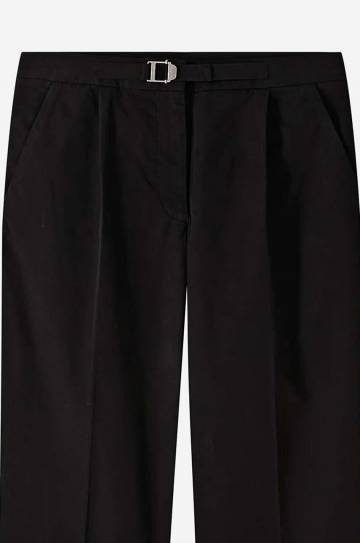 Хлопковые брюки A.P.C. цвет чёрный прямое высокая посадка COFAM.F08427-BLACK Хлопковые брюки A.P.C. цвет чёрный прямое высокая посадка COFAM.F08427-BLACK