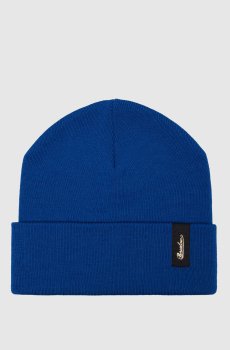 Синяя шапка Hill Street из шерсти с логотипом