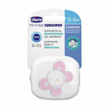 Люминесцентная пустышка Chicco Physio Comfort розовая, 0-6 месяцев, 1 шт (74911.11) Люминесцентная пустышка Chicco Physio Comfort розовая, 0-6 месяцев, 1 шт (74911.11)