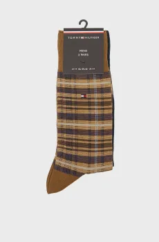 Мужские носки (2 пары) TARTAN Разноцветный 39-42 Tommy Hilfiger 701229844