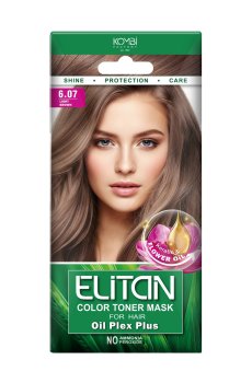 Тонирующая маска для волос Elitan, 6.07 Русый, 30 мл
