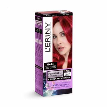 Стойкая крем-краска для волос LERINY Permanent Hair Color Cream 6.46 Лесная клюква, 115 мл Стойкая крем-краска для волос LERINY Permanent Hair Color Cream 6.46 Лесная клюква, 115 мл