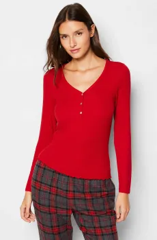 Женский красный лонгслив GEAMIE Красный L Etam 6549797