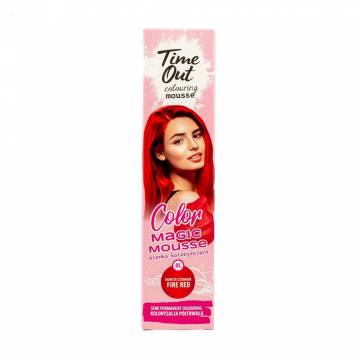 Оттеночный мусс для волос Time Out Color Magic Mousse 05 Fire Red, 75 мл Оттеночный мусс для волос Time Out Color Magic Mousse 05 Fire Red, 75 мл