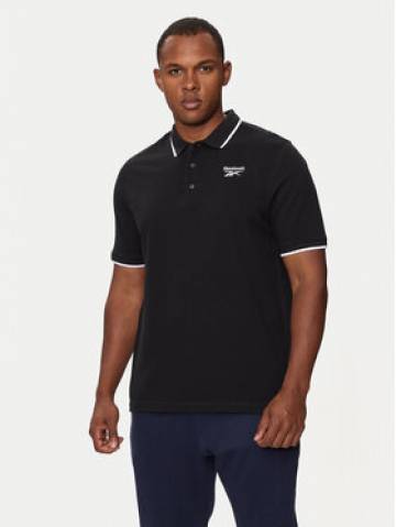 Reebok Поло Identity Small Logo Polo 100073035 Чорний Regular Fit Reebok Поло Identity Small Logo Polo 100073035 Чорний Regular Fit