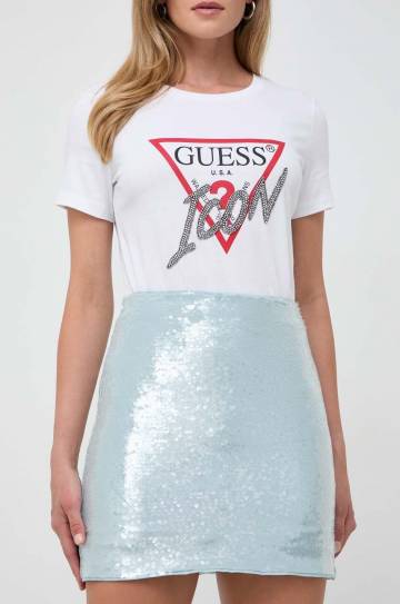 Юбка Guess цвет зелёный mini прямая Юбка Guess цвет зелёный mini прямая