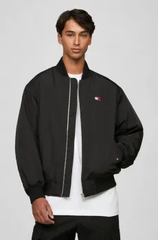 Мужской черный бомбер TJM ENTRY BOMBER EXT Черный M Tommy Jeans DM0DM20480