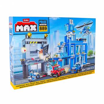 Конструктор MAX City Поліція 889 деталей (83162) Конструктор MAX City Поліція 889 деталей (83162)