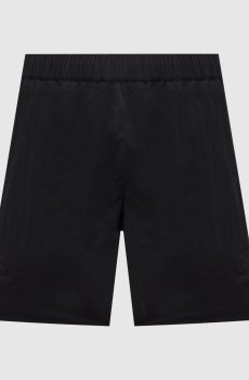 Черные шорты для плавания с нашивкой логотипа