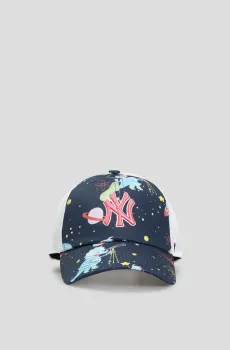 Детская темно-синяя кепка с узором Синий ONESIZE 47 Brand SDINO17GWS-NY_JR