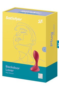 Анальная пробка Satisfyer Backdoor Lover Plug Vibrator с вибрацией, красный, 1 шт