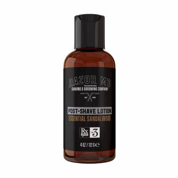 Мужской лосьон после бритья Razor MD Post-Shave Lotion Essential Сандаловое дерево, 112 г Мужской лосьон после бритья Razor MD Post-Shave Lotion Essential Сандаловое дерево, 112 г
