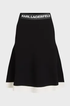 Женская черная юбка Черный M Karl Lagerfeld 245W1230