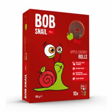 Натуральные конфеты Bob Snail Яблоко-вишня, 10*10 г Натуральные конфеты Bob Snail Яблоко-вишня, 10*10 г