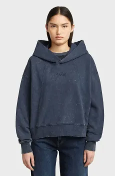 Женское темно-синее худи Washed Синий XS G-Star RAW D27726,D969