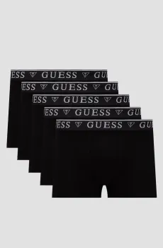Мужские черные боксеры (5 шт) Черный S Guess U4YG16.K6YW1;JBLK