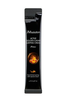 Ночной крем для лица JMsolution Active Golden Caviar Sleeping Cream с экстрактом икры и золотом, 4 мл