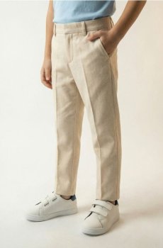 Елегантні штани-чиноси - кремовий