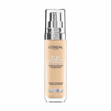 Легкий тональный крем для лица LOreal Paris True Match Super Blendable Foundation, SPF 16, с гиалуроновой кислотой 4N, 30 мл Легкий тональный крем для лица LOreal Paris True Match Super Blendable Foundation, SPF 16, с гиалуроновой кислотой 4N, 30 мл