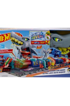 Игровой набор Hot Wheels Автомойка Суперакула, с 3 лет, 32.8*60.7*15.8 см (HTN82)