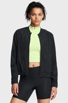 Женская черная ветровка UA Run Anywhere Jacket Черный XL Under Armour 1386346-001