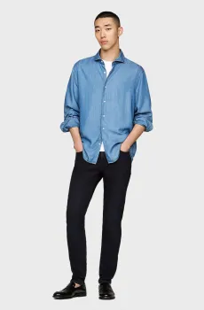 Мужские темно-синие джинсы Синий 38-34 Tommy Hilfiger MW0MW36682
