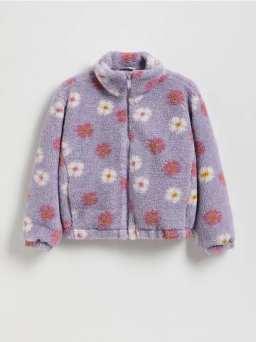 Reserved - Куртка зі штучної овчини - лавандовий - 236EX-04X