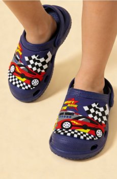 Клоги з ремінцем на п’яті - індиго