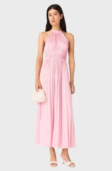 Женское розовое плиссированное платье Розовый 38 MAJE MFPRO04726_Pink