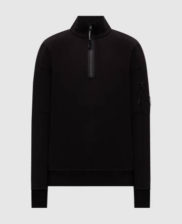 Черный свитшот с патчем логотипа