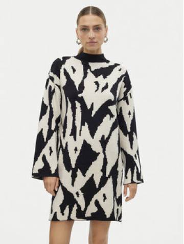 Vero Moda Трикотажна сукня Gold New Art 10311362 Чорний Regular Fit Vero Moda Трикотажна сукня Gold New Art 10311362 Чорний Regular Fit
