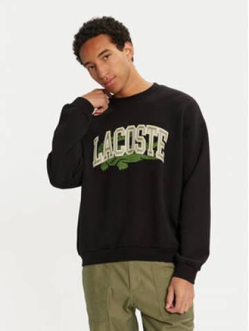 Lacoste Світшот SH2850 Чорний Loose Fit Lacoste Світшот SH2850 Чорний Loose Fit