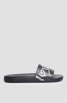 Женские черные слайдеры Черный 38 Moschino JA28142G1I.I21;000