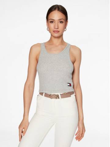 Tommy Hilfiger Топ UW0UW04414 Сірий Slim Fit Tommy Hilfiger Топ UW0UW04414 Сірий Slim Fit