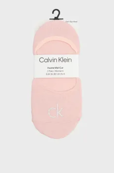 Женские пудровые следы (2 пары) SHINY Розовый 35-38 Calvin Klein 701228800
