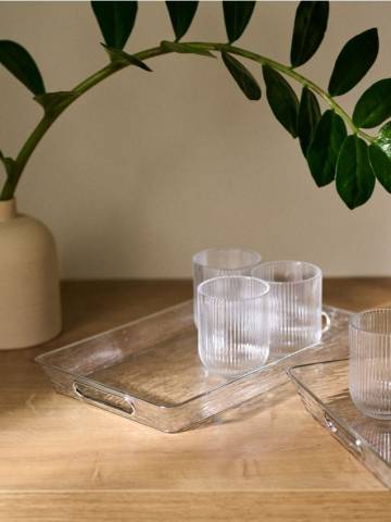 Таця сервірувальна - срібний