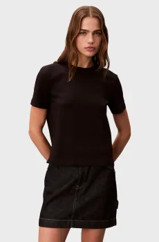 Женская черная футболка LOGO Черный L Calvin Klein LV044C905G