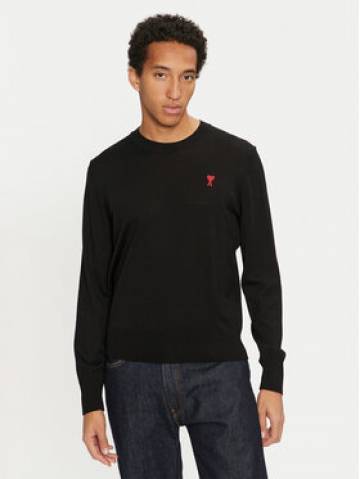 AMI PARIS Светр BFHKS111.KN0025 Чорний Regular Fit AMI PARIS Светр BFHKS111.KN0025 Чорний Regular Fit