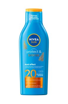 Уценка! Солнцезащитный лосьон для тела Nivea Sun SPF 20 Защита и загар, 200 мл