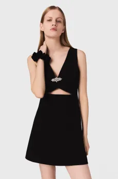 Женское черное платье Черный 34 MAJE MFPRO04508_Black