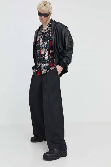 Рубашка Vertere Berlin мужская цвет чёрный relaxed VER SH14 Рубашка Vertere Berlin мужская цвет чёрный relaxed VER SH14