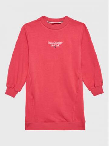 Tommy Hilfiger Трикотажна сукня Graphic KG0KG07007 M Рожевий Relaxed Fit Tommy Hilfiger Трикотажна сукня Graphic KG0KG07007 M Рожевий Relaxed Fit