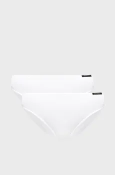 Женские белые трусики (2 шт) Белый XL Atlantic 2BLP-580