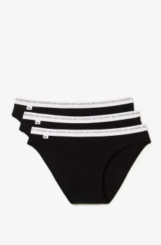 Женские трусы (3 шт) Черный XS Lacoste 8F1338031
