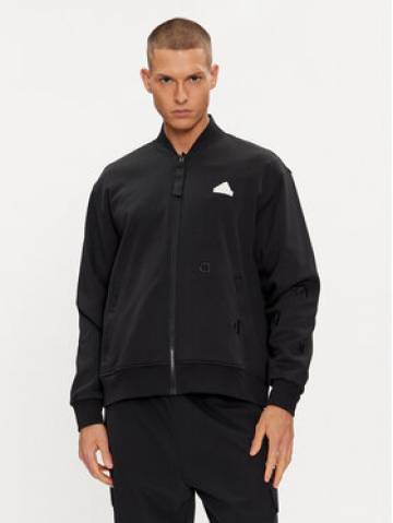 adidas Світшот Embroidery IP4070 Чорний Loose Fit adidas Світшот Embroidery IP4070 Чорний Loose Fit