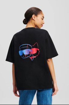 Хлопковая футболка Karl Lagerfeld IKON