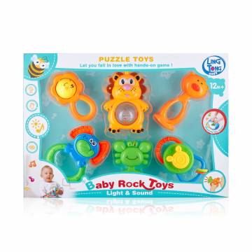 Набор погремушек для малышей Ling Tong Toys пластик, в коробке, 6 шт (LT86010) Набор погремушек для малышей Ling Tong Toys пластик, в коробке, 6 шт (LT86010)